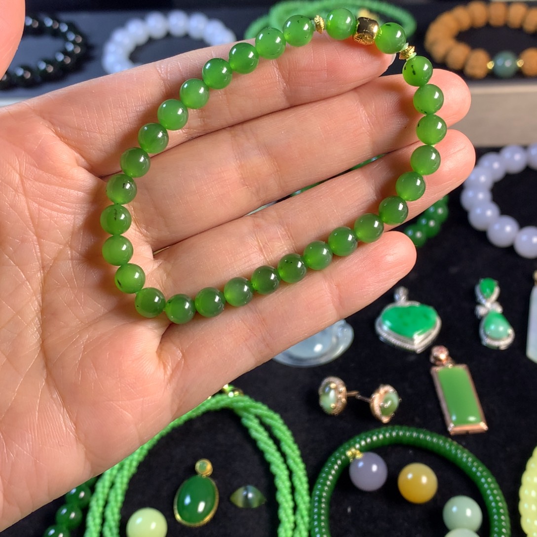 和田玉未镶嵌手链