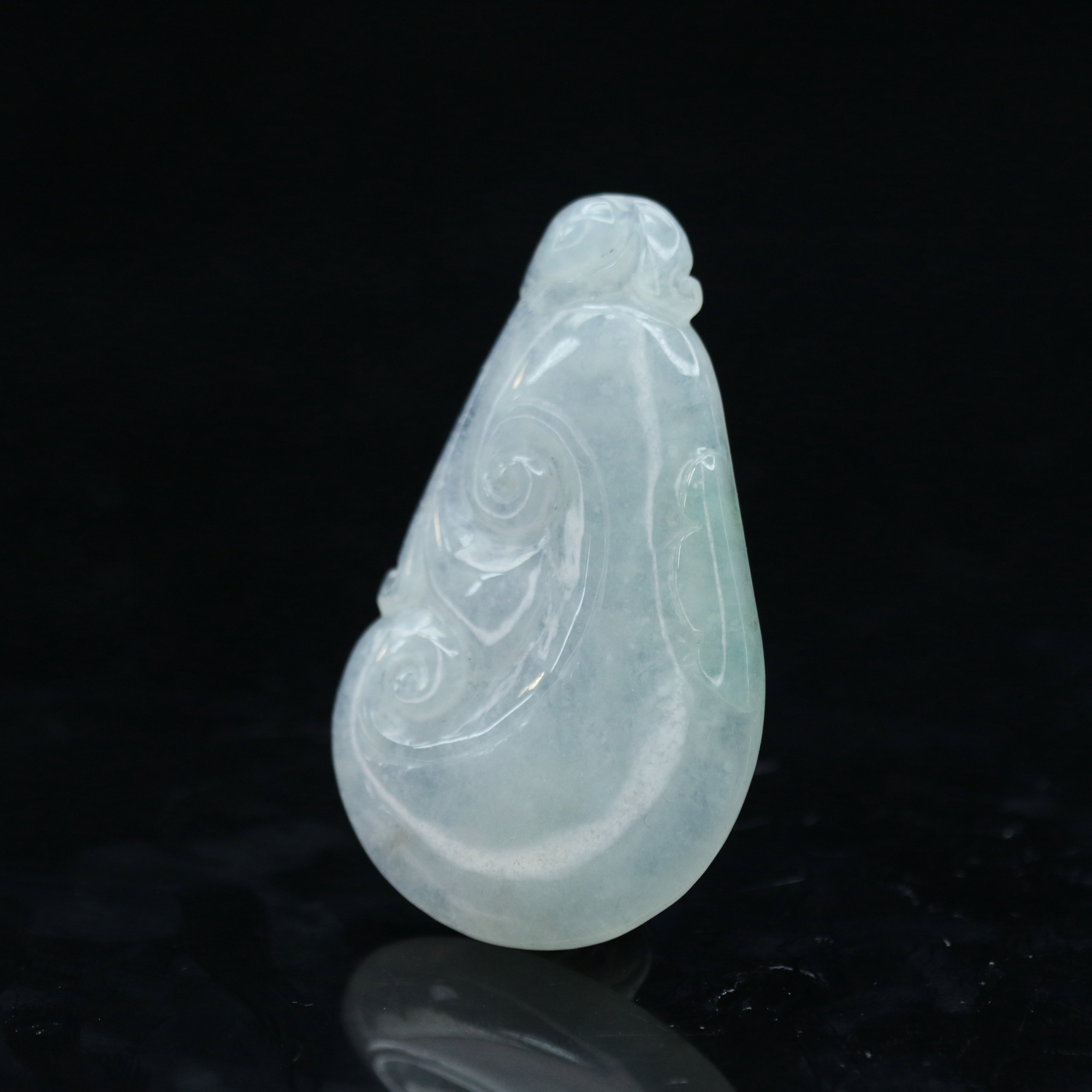 1天然缅甸翡翠A货冰如意/900065/上海嘉禾拍卖