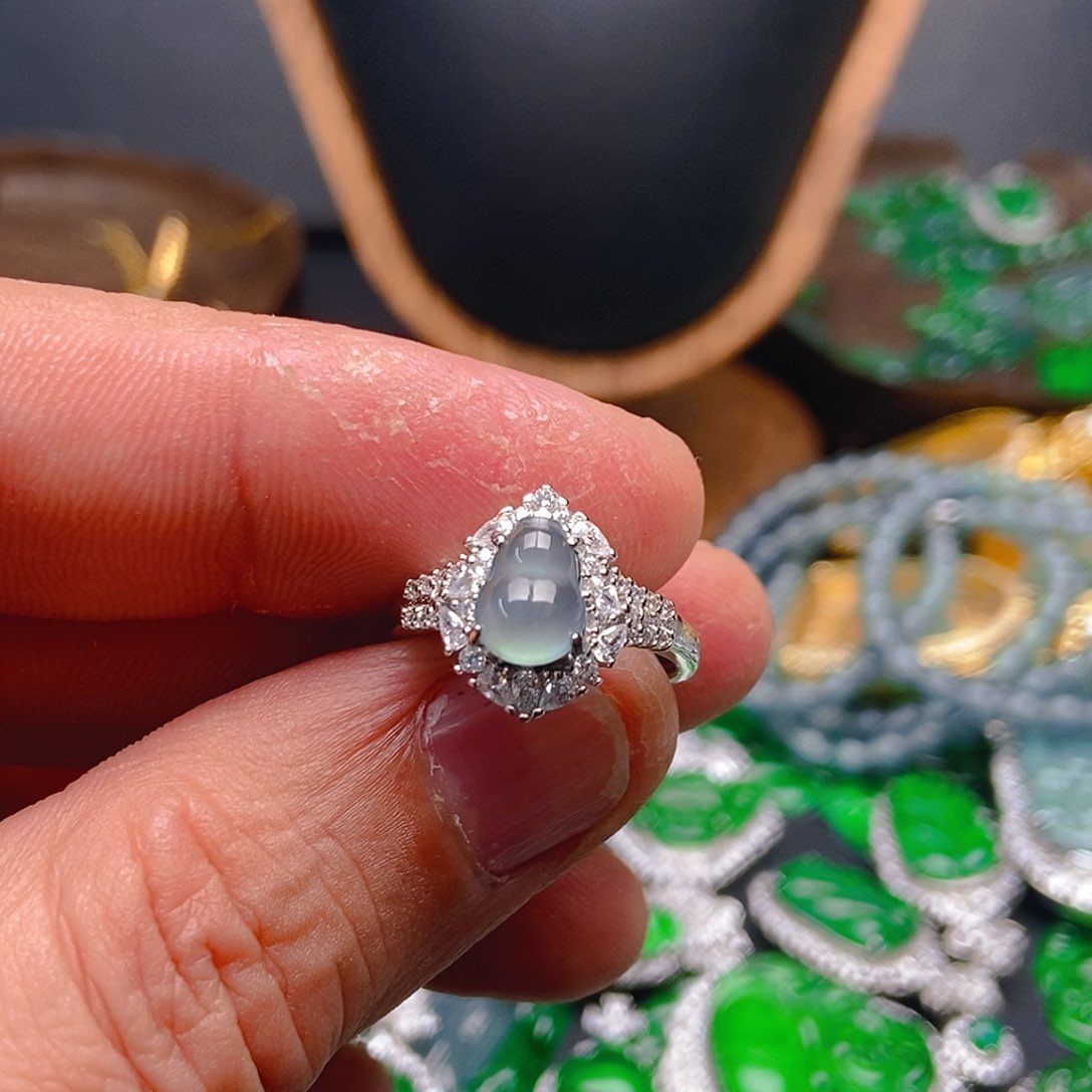 翡翠戒指未镶嵌410戒指