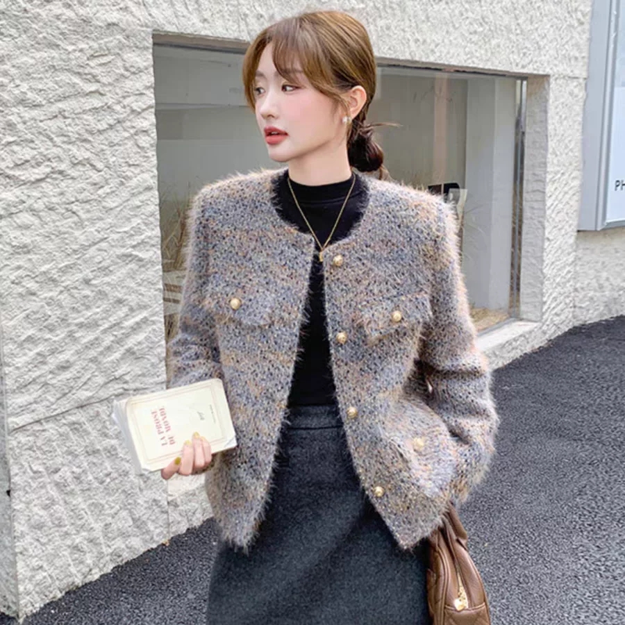 2025-欧洲站新款春季小香风短外套女休闲显瘦修身外套2844#