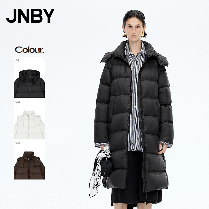 【商场同款】JNBY/江南布衣25冬新品羽绒服宽松连帽5PAC13700