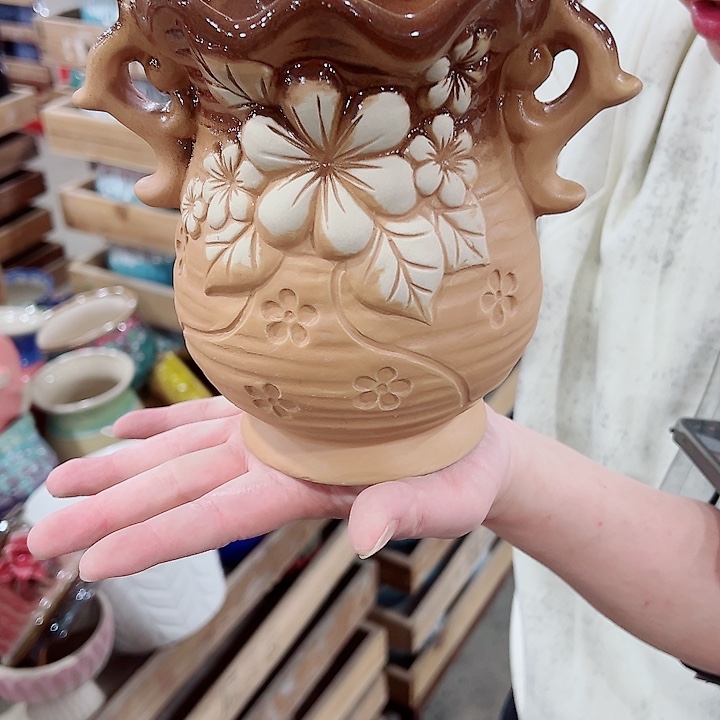 有孔，凑单福利满10元发货陶瓷多肉花盆！