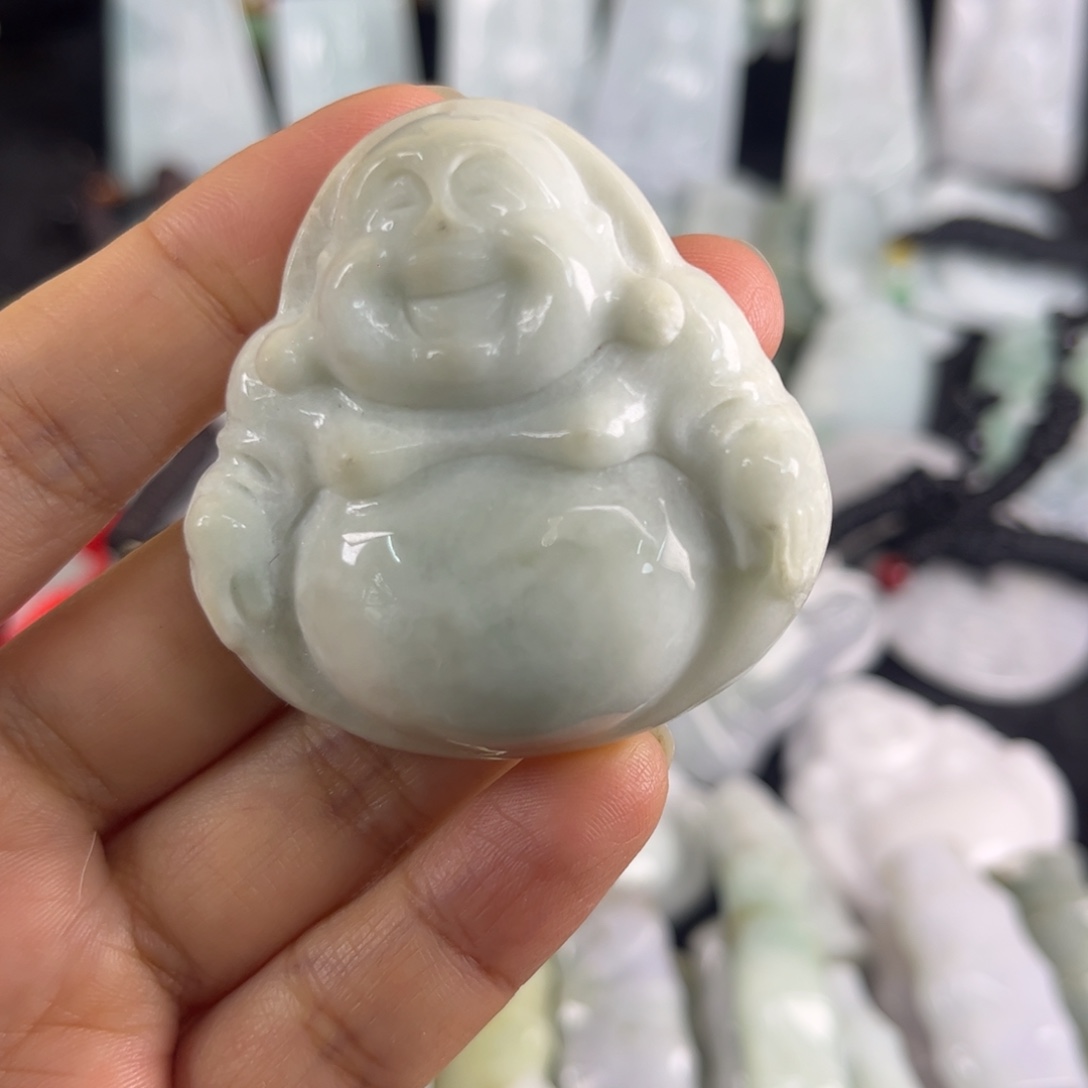 翡翠未镶嵌吊坠(不含链)瑕疵