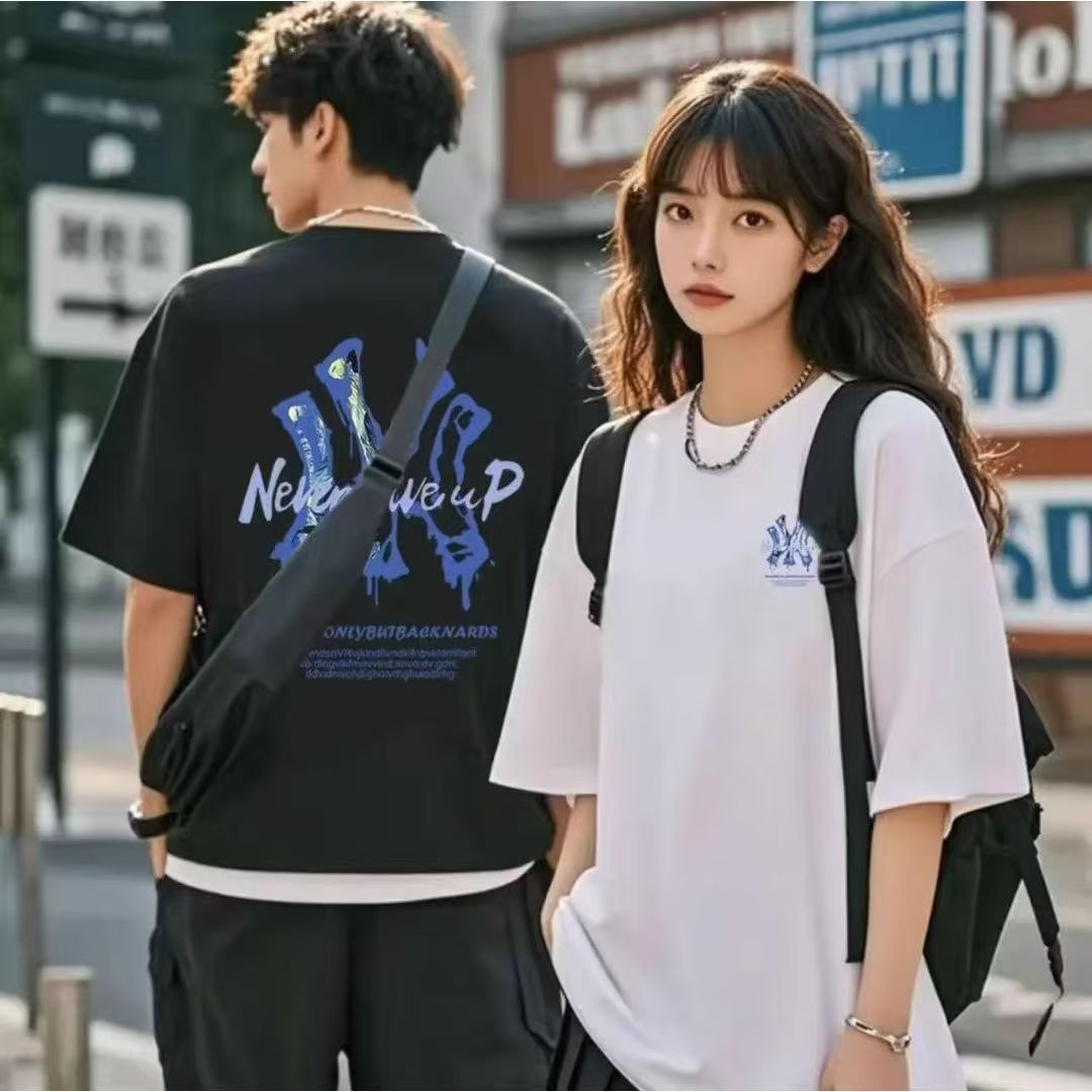 短袖修身半袖t恤彩虹T恤常规圆领夏季网红印花常规款