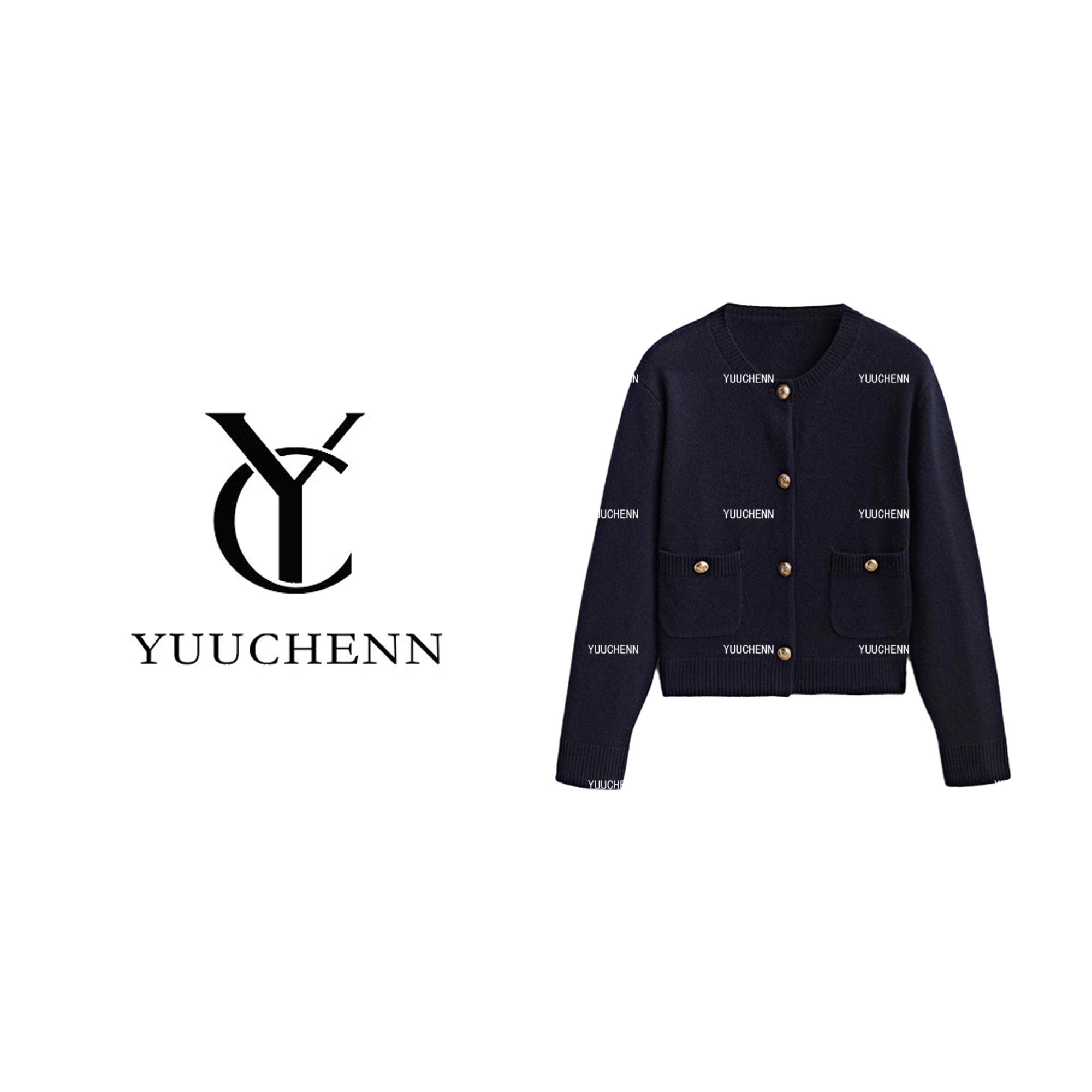 YUUCHENN羊毛针织衫女秋冬新款洋气百搭长袖毛衣CZ23C19186