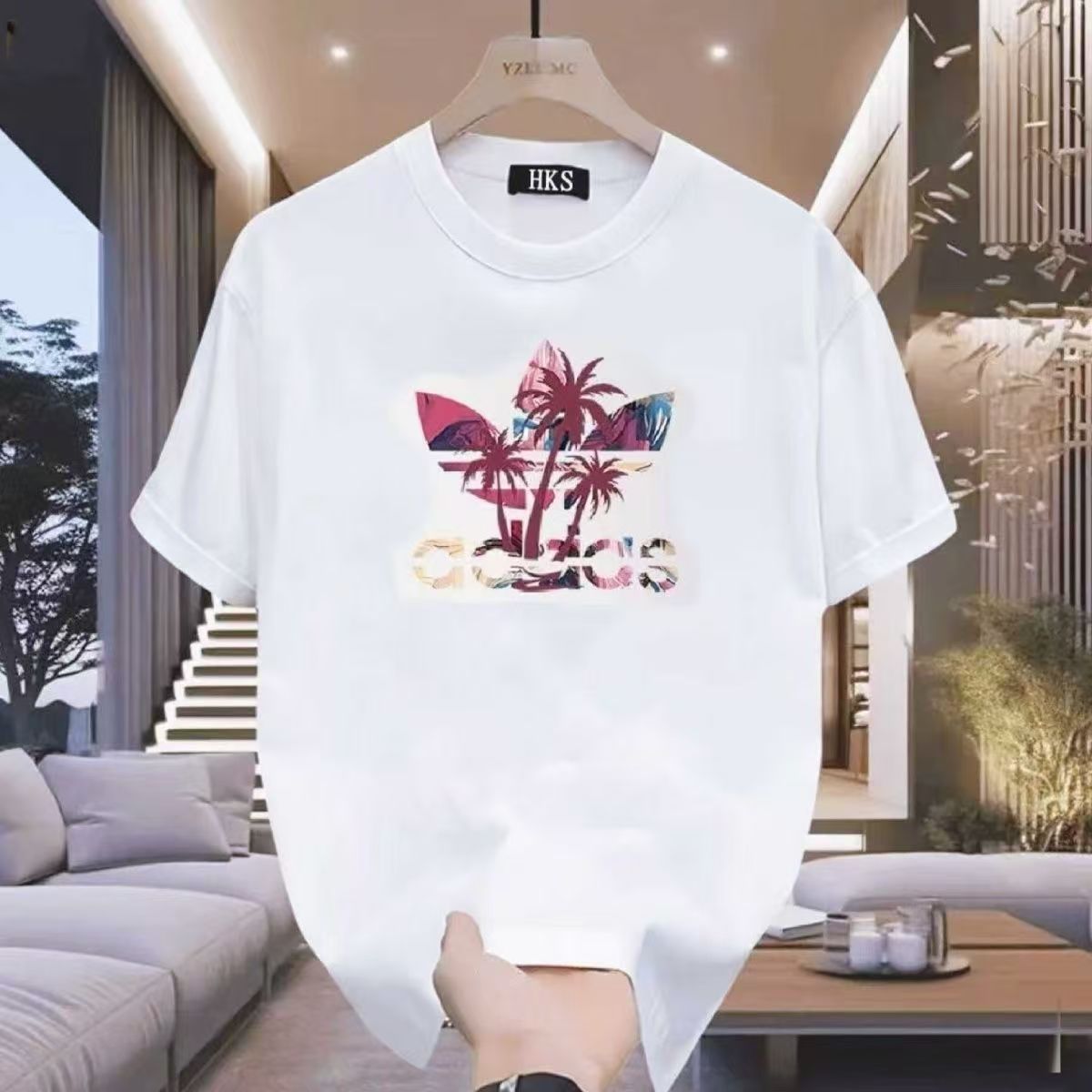 夏季圆领夏季T恤百搭半袖潮流宽松ins百搭圆领时尚网红