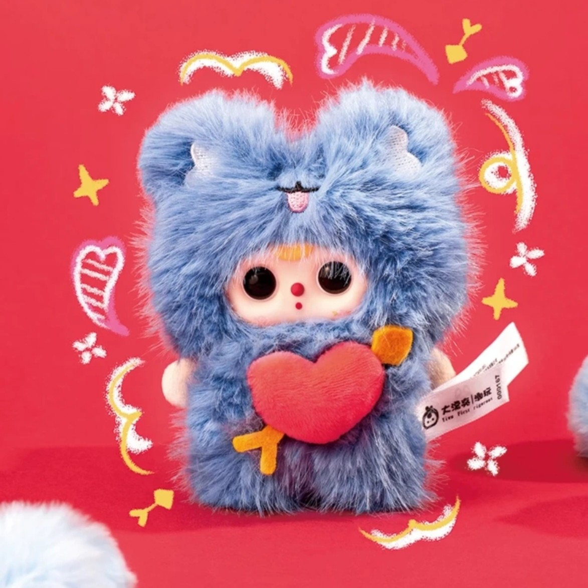 娃三岁爱神丘比特毛绒盲盒潮玩可爱公仔挂件