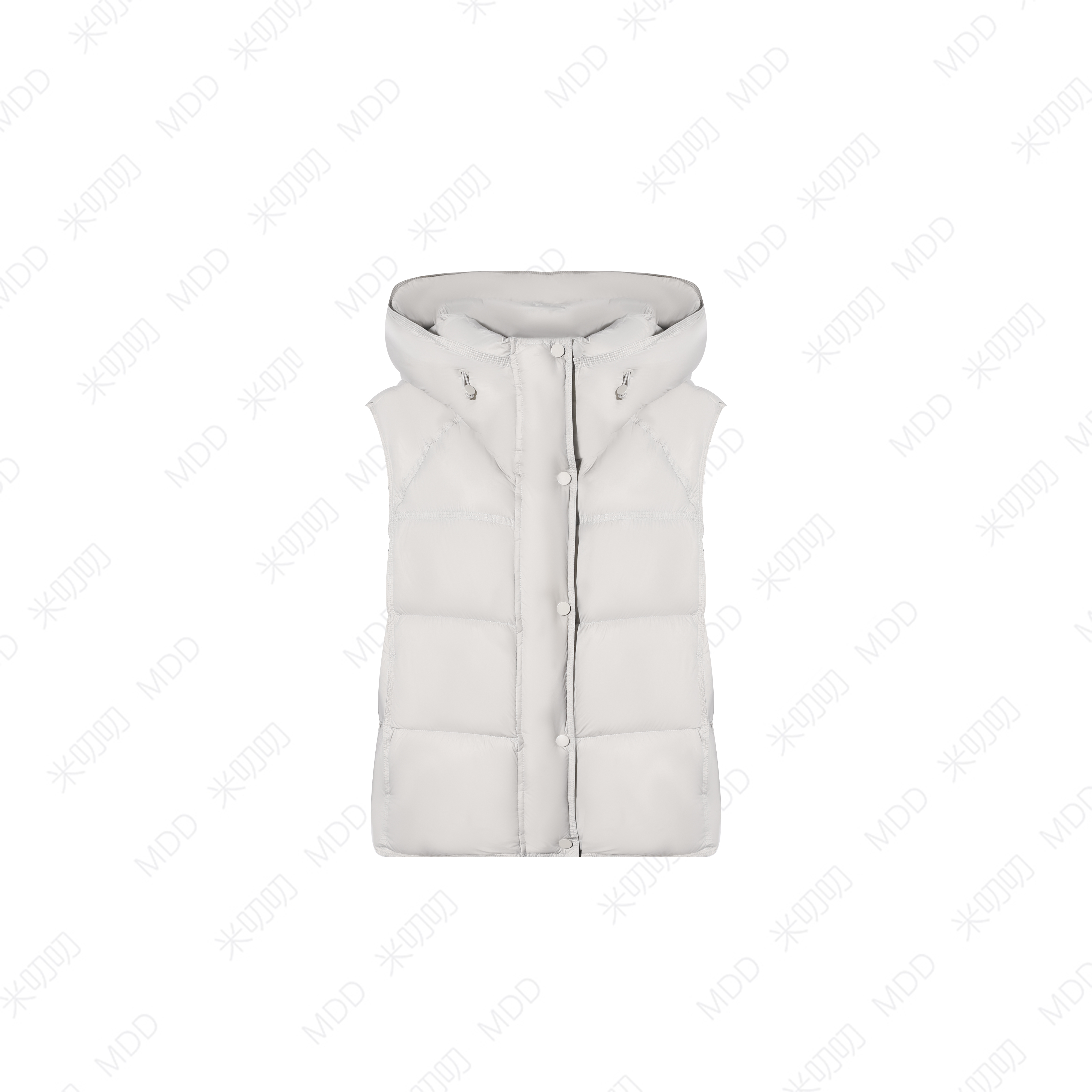 【马甲羽绒服】90安心绒轻薄连帽简约拉链马甲u羽绒服DD-502