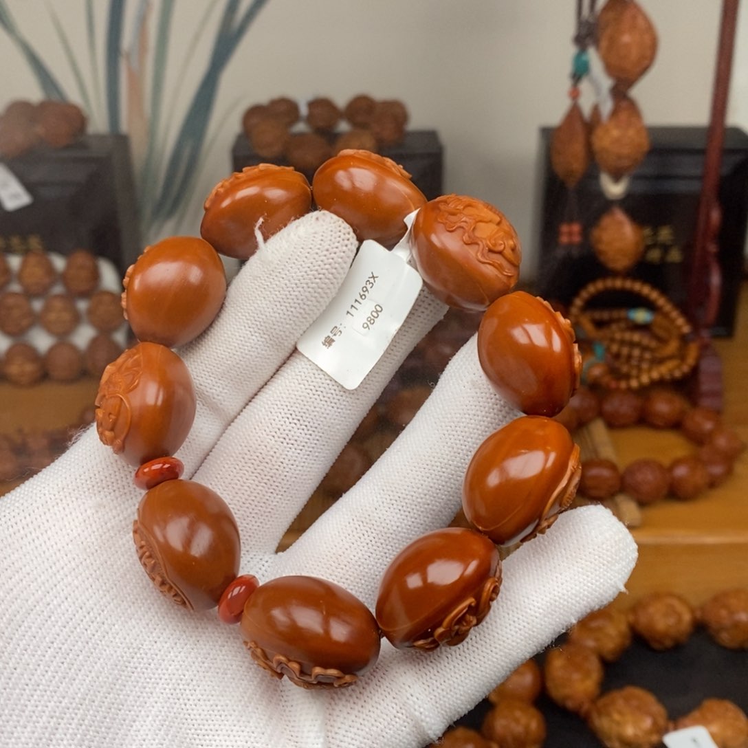 手串橄榄核许忠英老师四季平安
