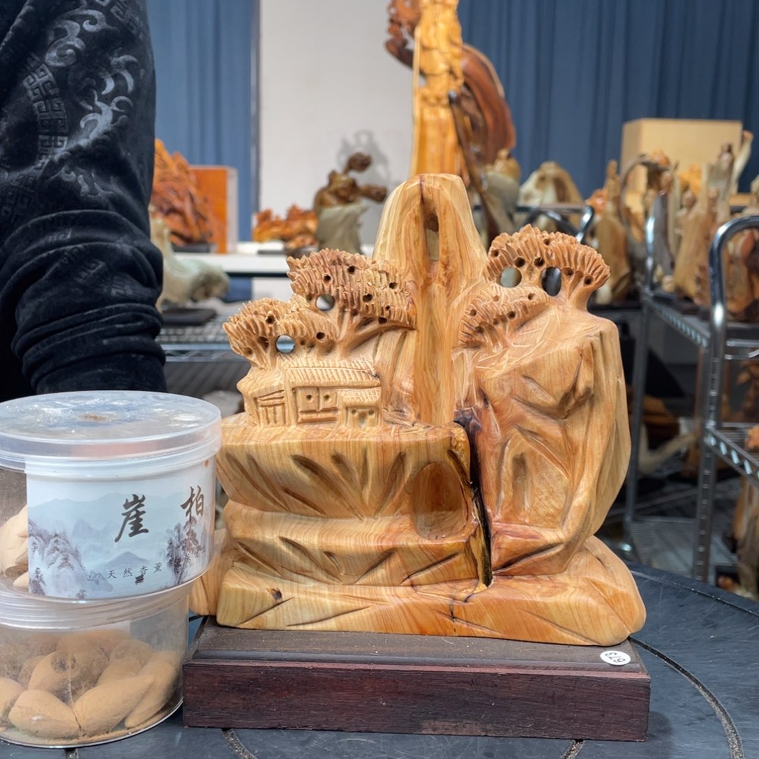 柏木（崖柏）山水倒流香送两盒香