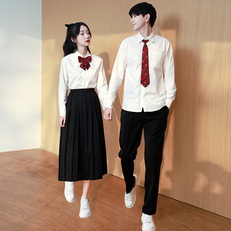 元旦合唱诗歌朗诵比赛服装学生演出服初中高中毕业班服长裙套装款