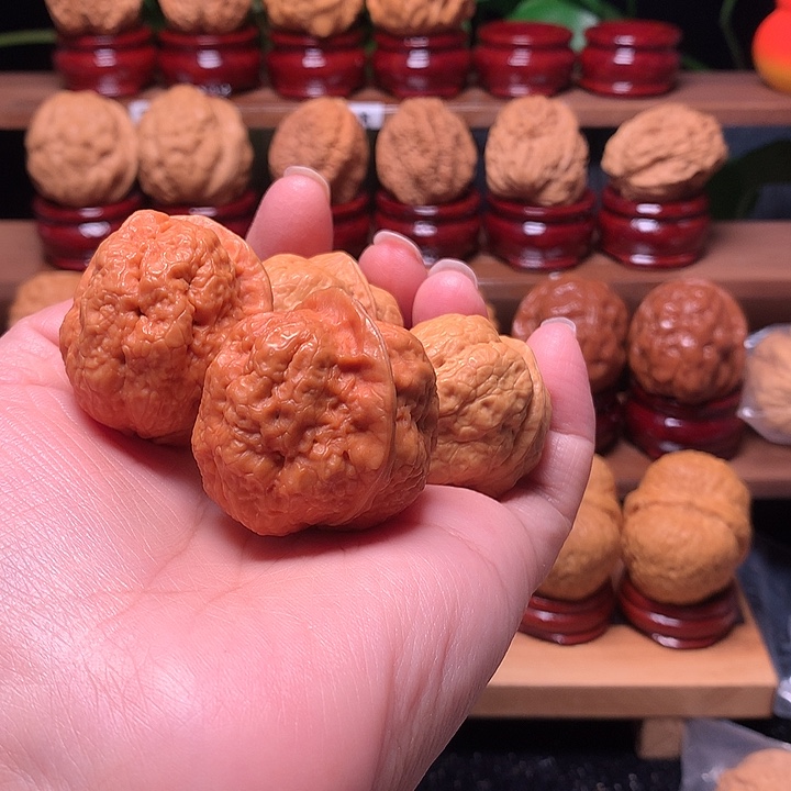 第***世桃核吊坠文玩核桃2对