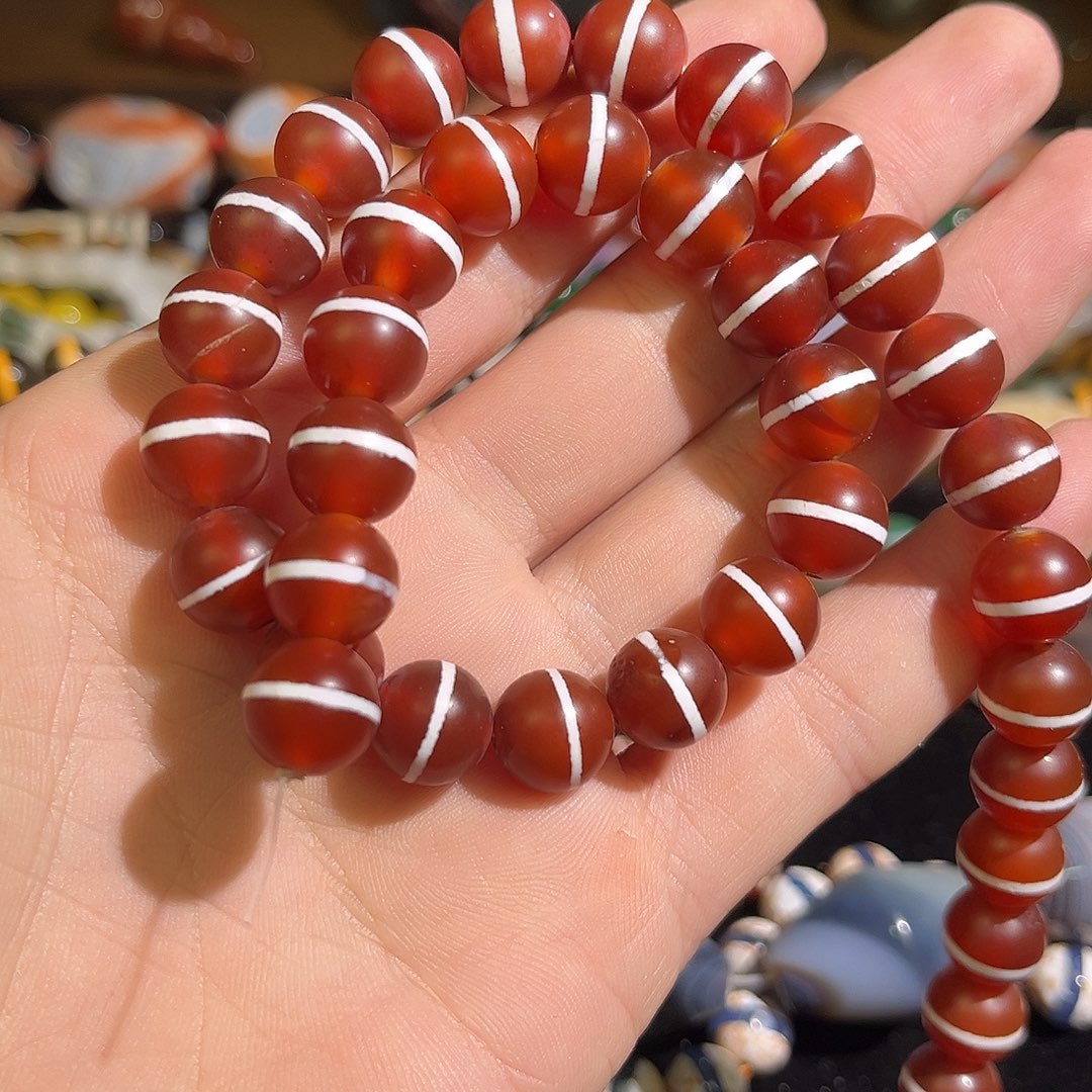 玛瑙/玉髓未镶嵌珠宝半成品一目天珠红玛瑙