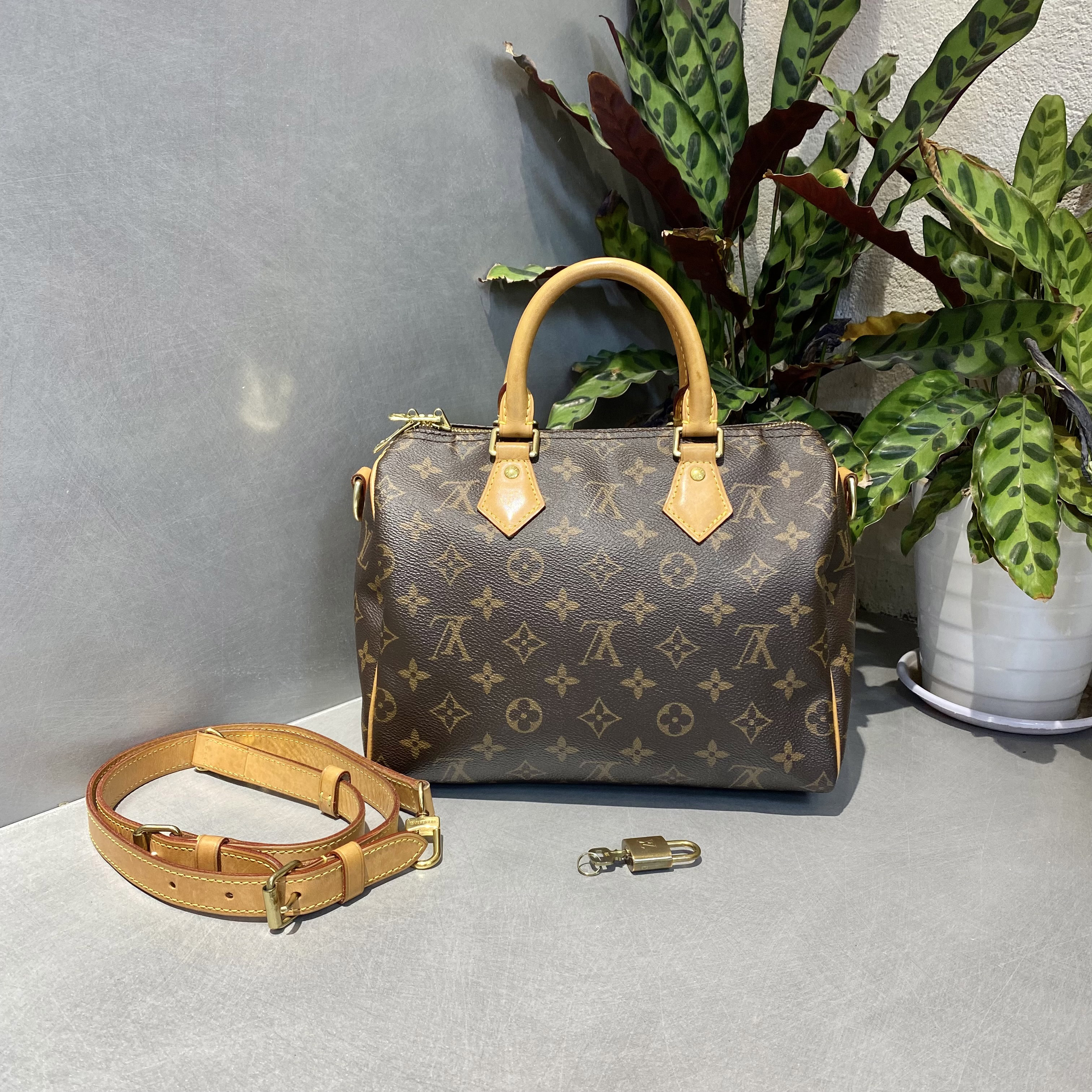 95新 LouisVuitton/路易威登 LV  经典老花sp25包 手提单肩包