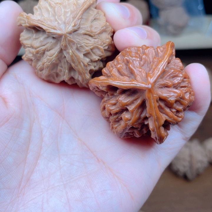 F***y文玩核桃吊坠盘三愣