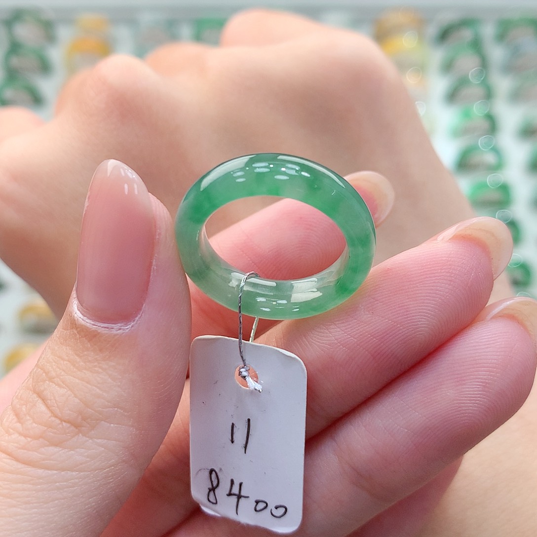 翡翠戒指未镶嵌11号