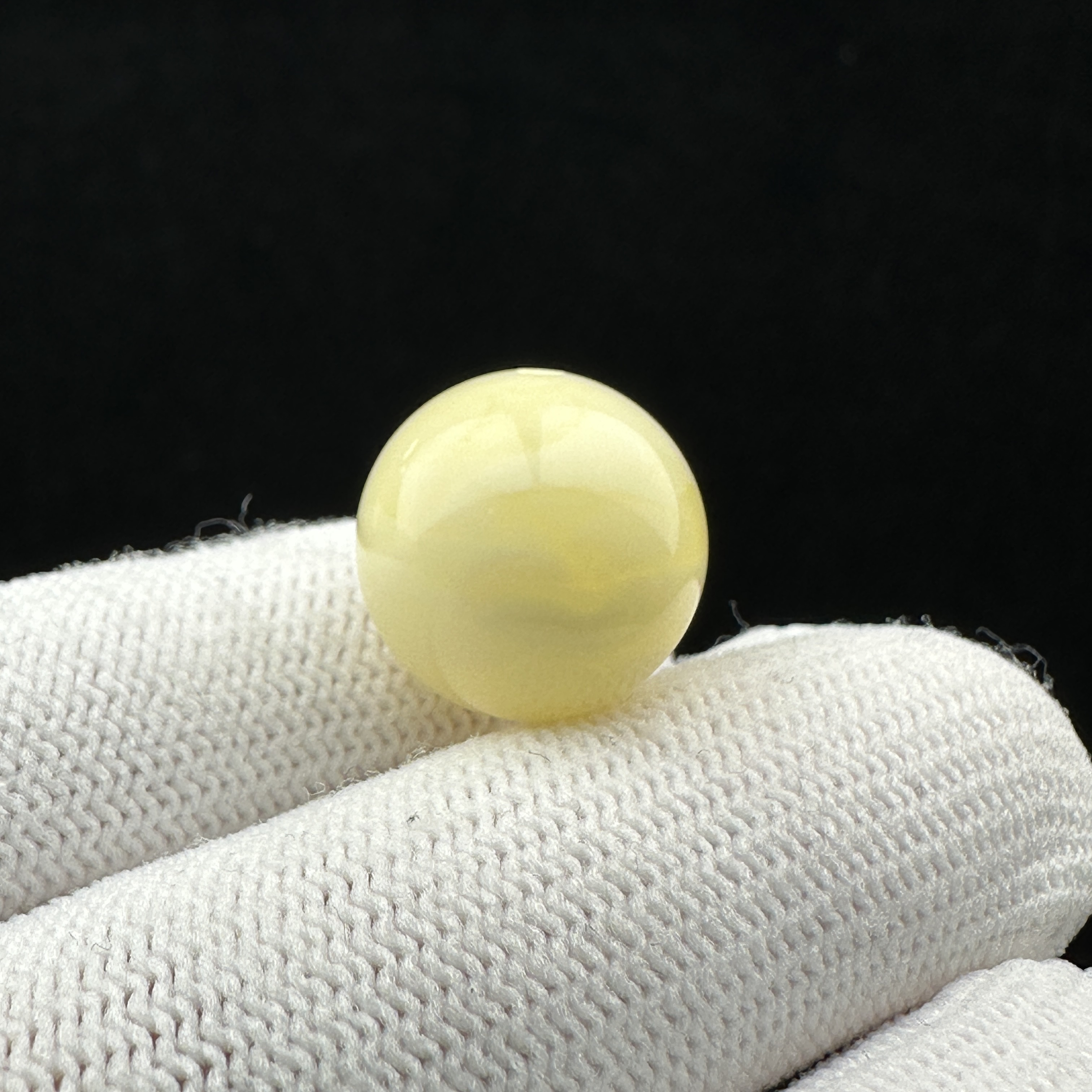 A3494天然原矿蜜蜡 圆珠14.3mm 支持鉴定 假一罚十