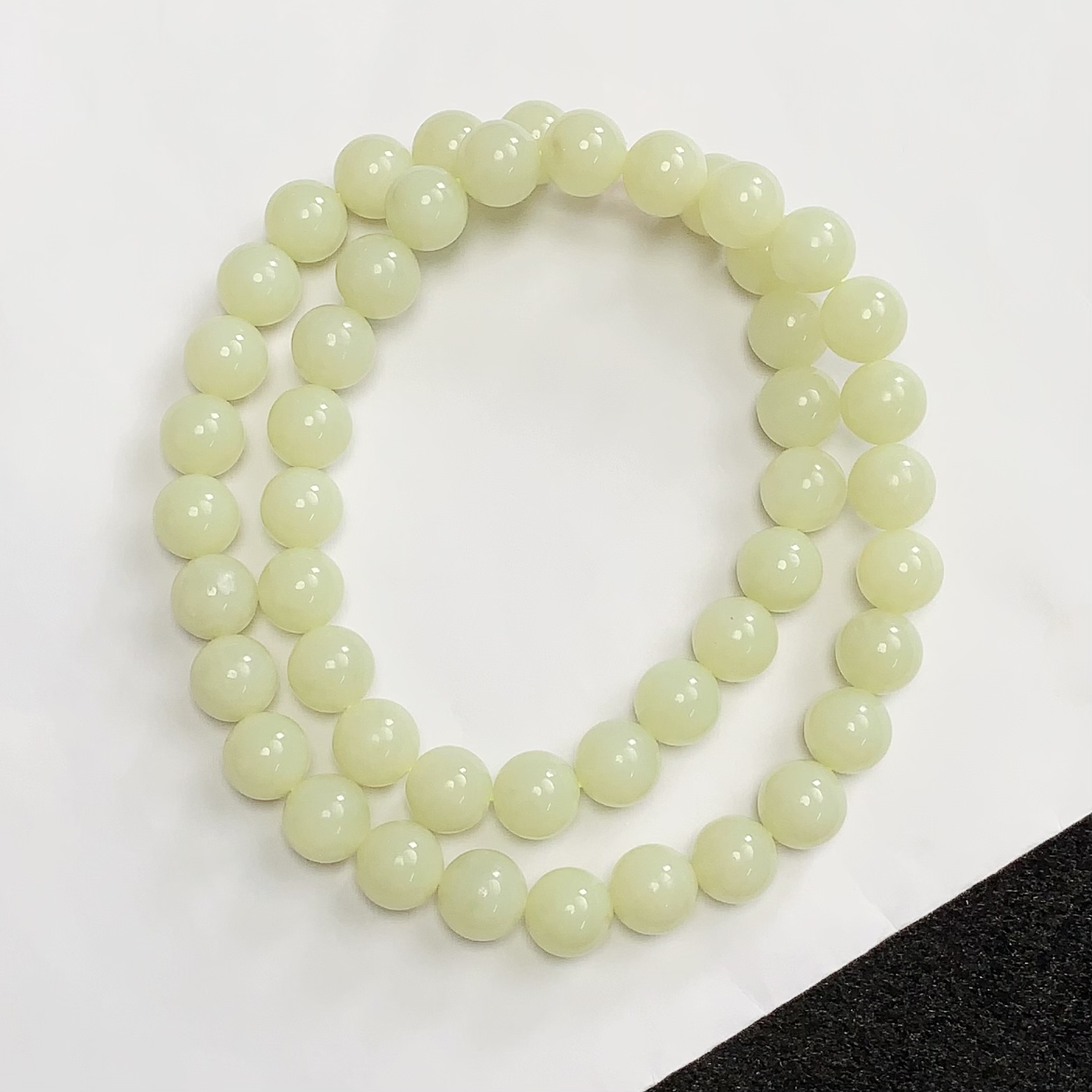 【麦子家族夏日特惠】天然和田玉9-10黄玉项链JY045-1