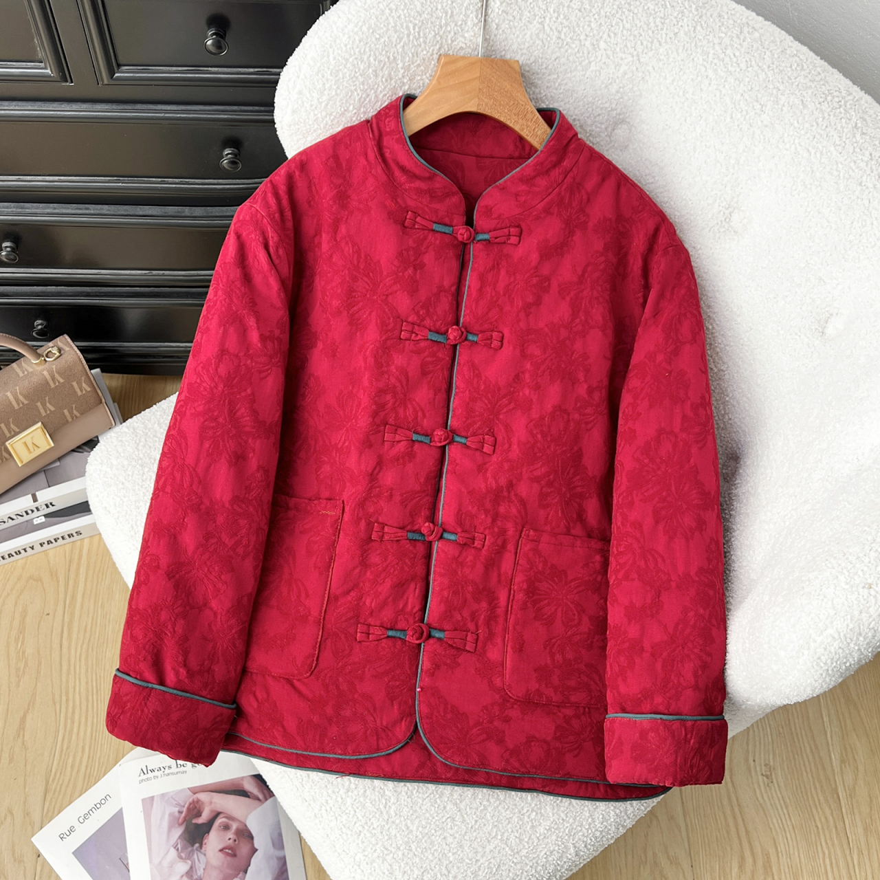 2025冬季新款棉麻棉衣外套女冬装棉服棉衣