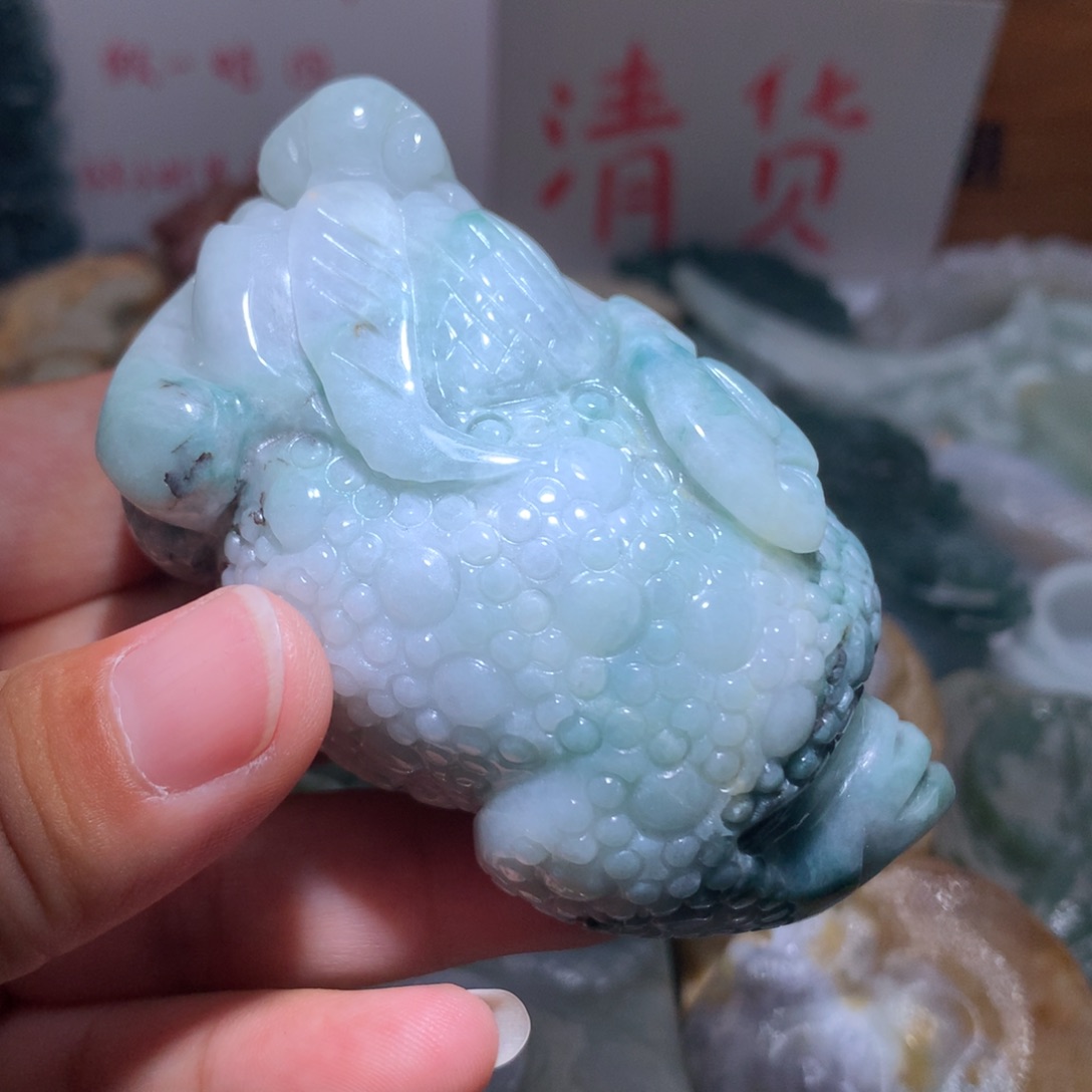 翡翠未镶嵌颈饰保真天然A货翡翠