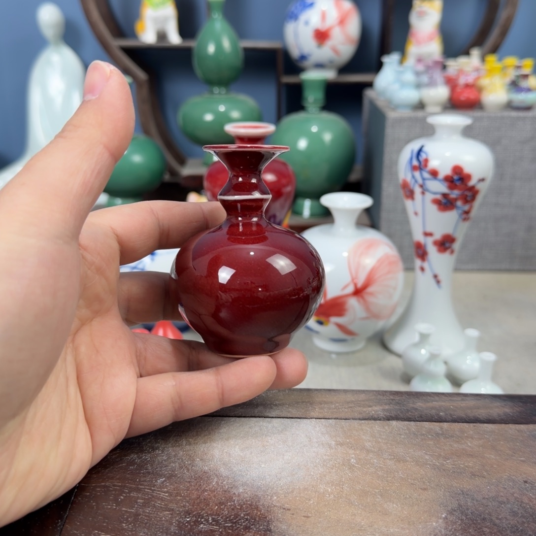 陶瓷手工小花器摆件