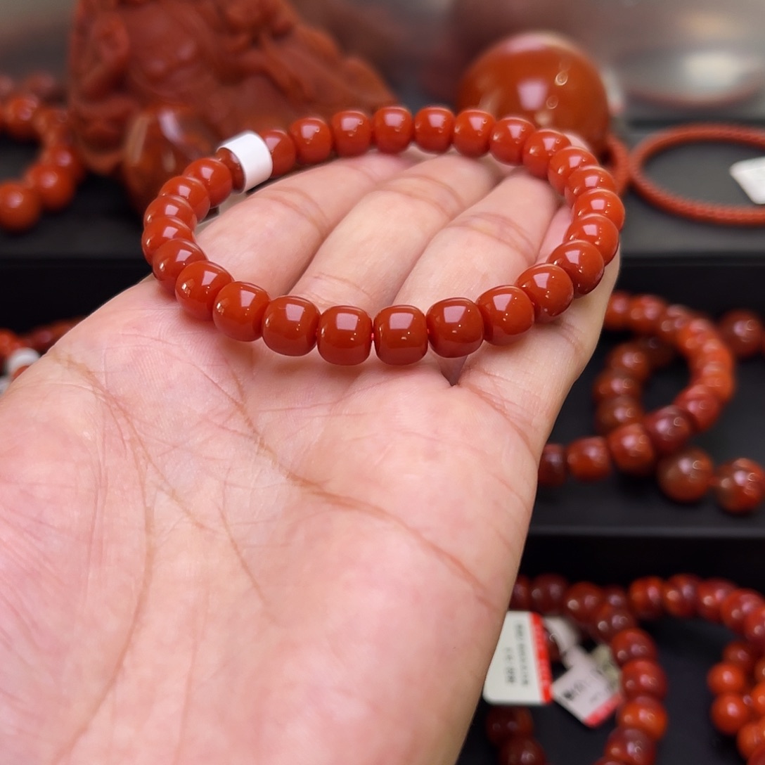 不***.南红玛瑙未镶嵌南红手串