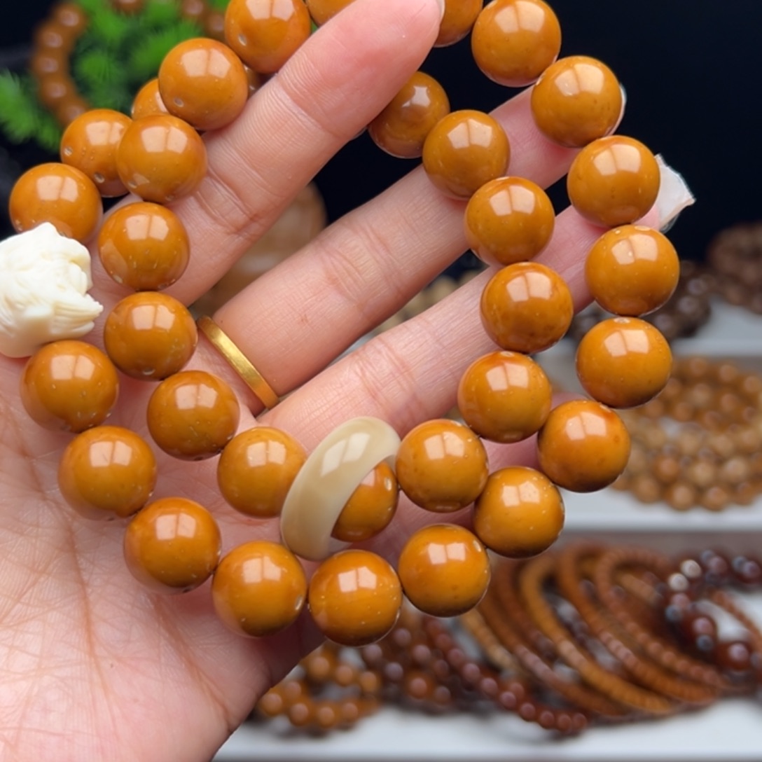 大***帅紫金鼠手串卡13半实心黄皮手持