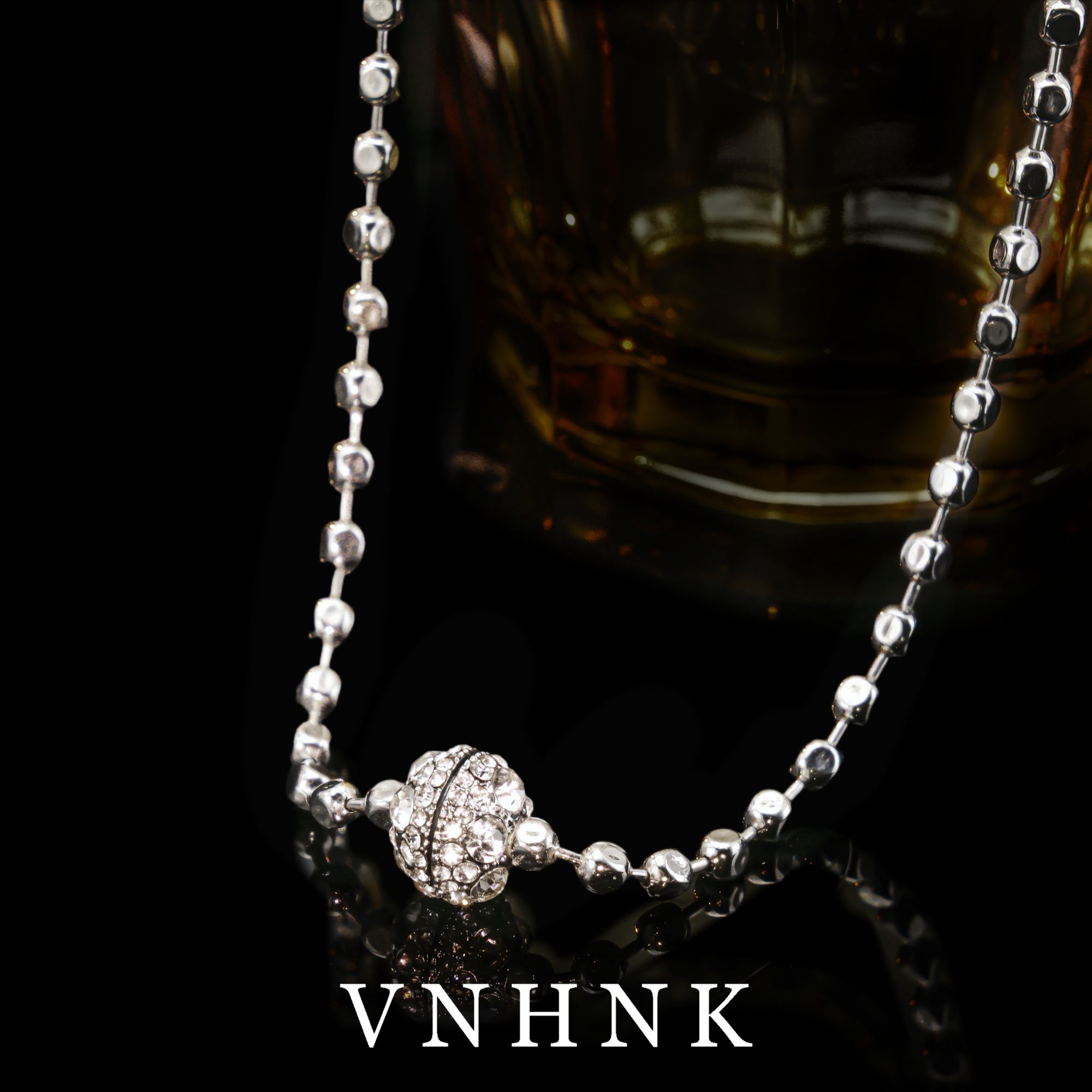 铜合金项链 美可儿   R134   银色（38cm12mm）气质时尚百搭项链