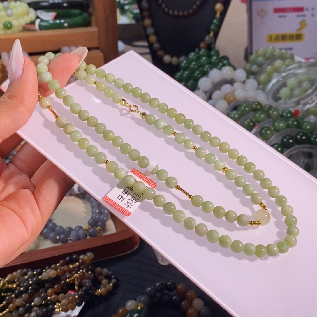 和田玉未镶嵌手链