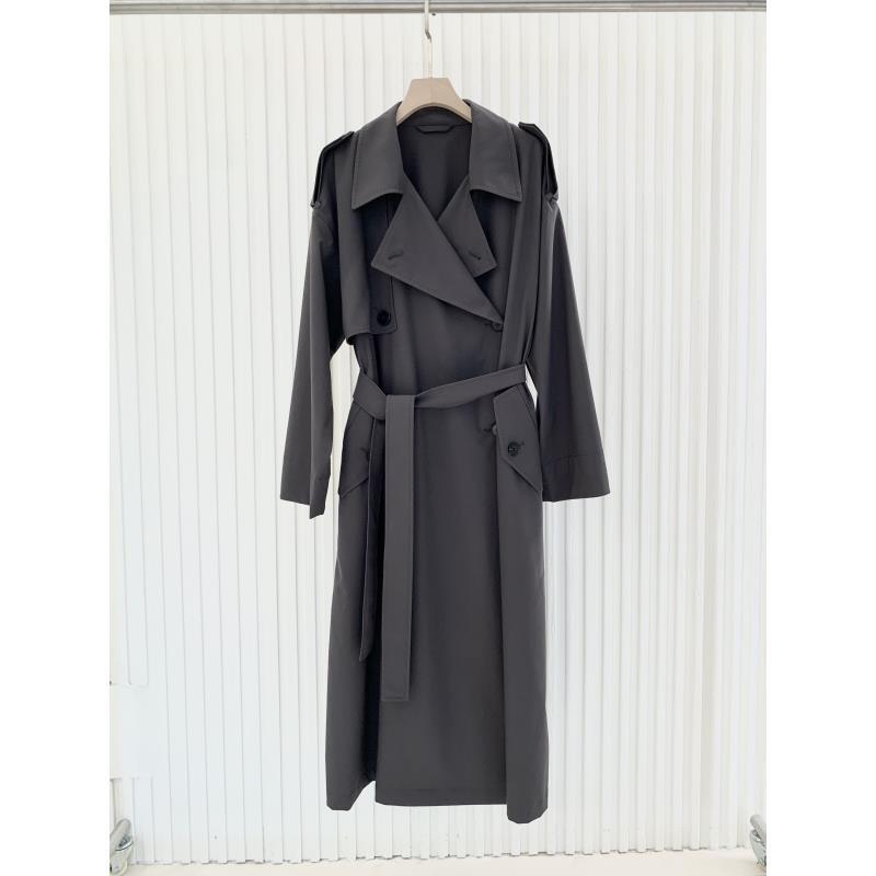 G1555 薄丝毛精纺色织长风衣