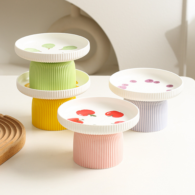 猫碗陶瓷高脚保护颈椎宠物扁脸猫咪喝水碗喂狗碗猫粮食盆防黑下巴