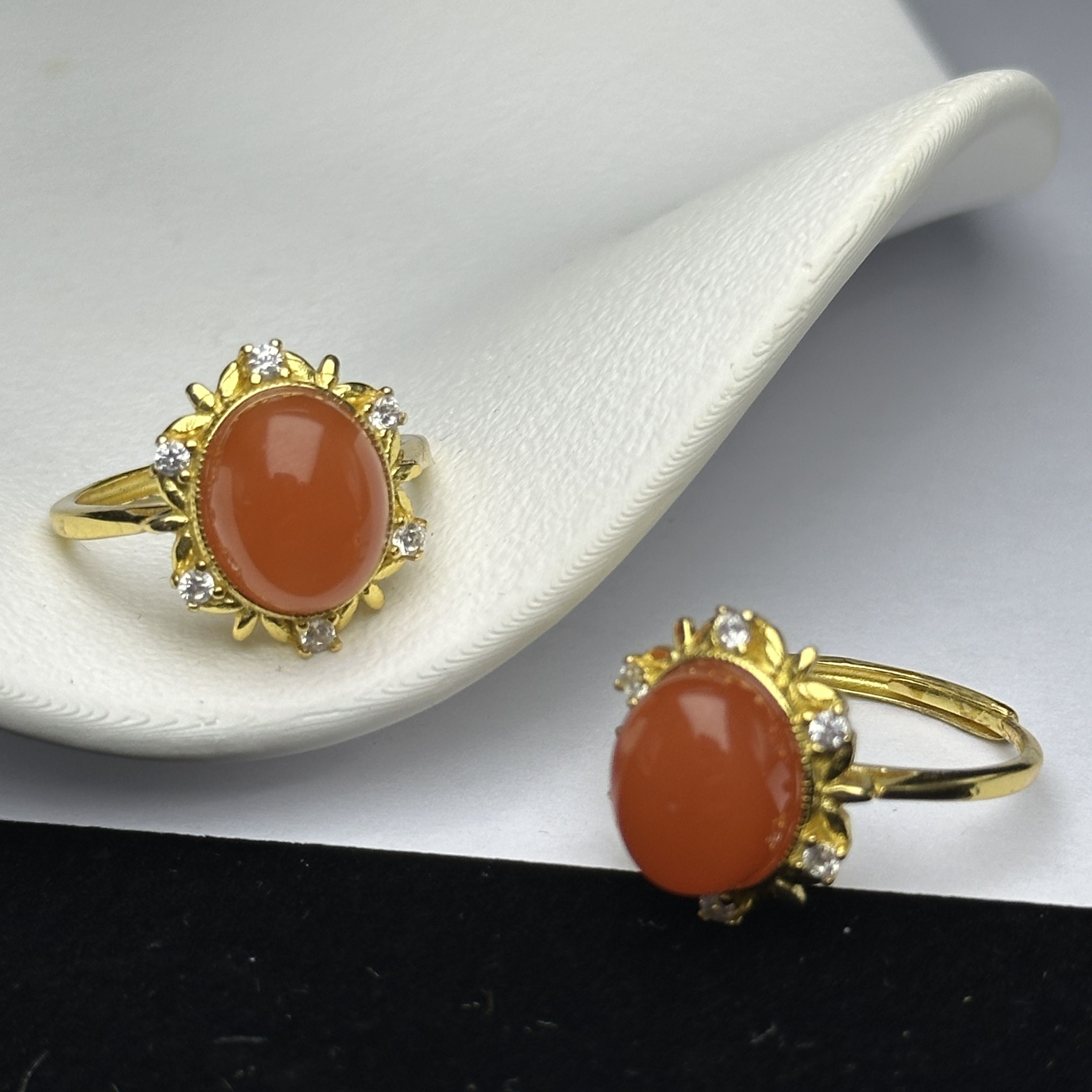 【豆包专属】南红高冰蛋面戒子多样性发一-ZCKK078