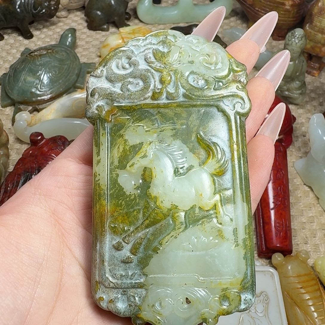 白玉菩提吊坠挂件