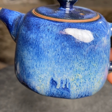 风***你牛家钧窑牛自恒老师钧瓷壶