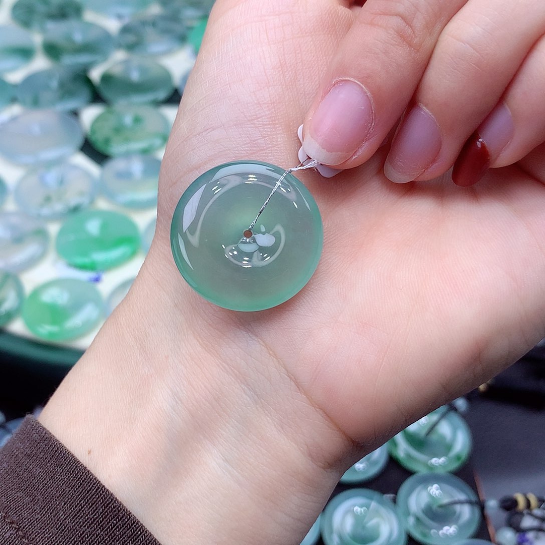 颈饰未镶嵌翡翠编号18尺寸24.4/5.4