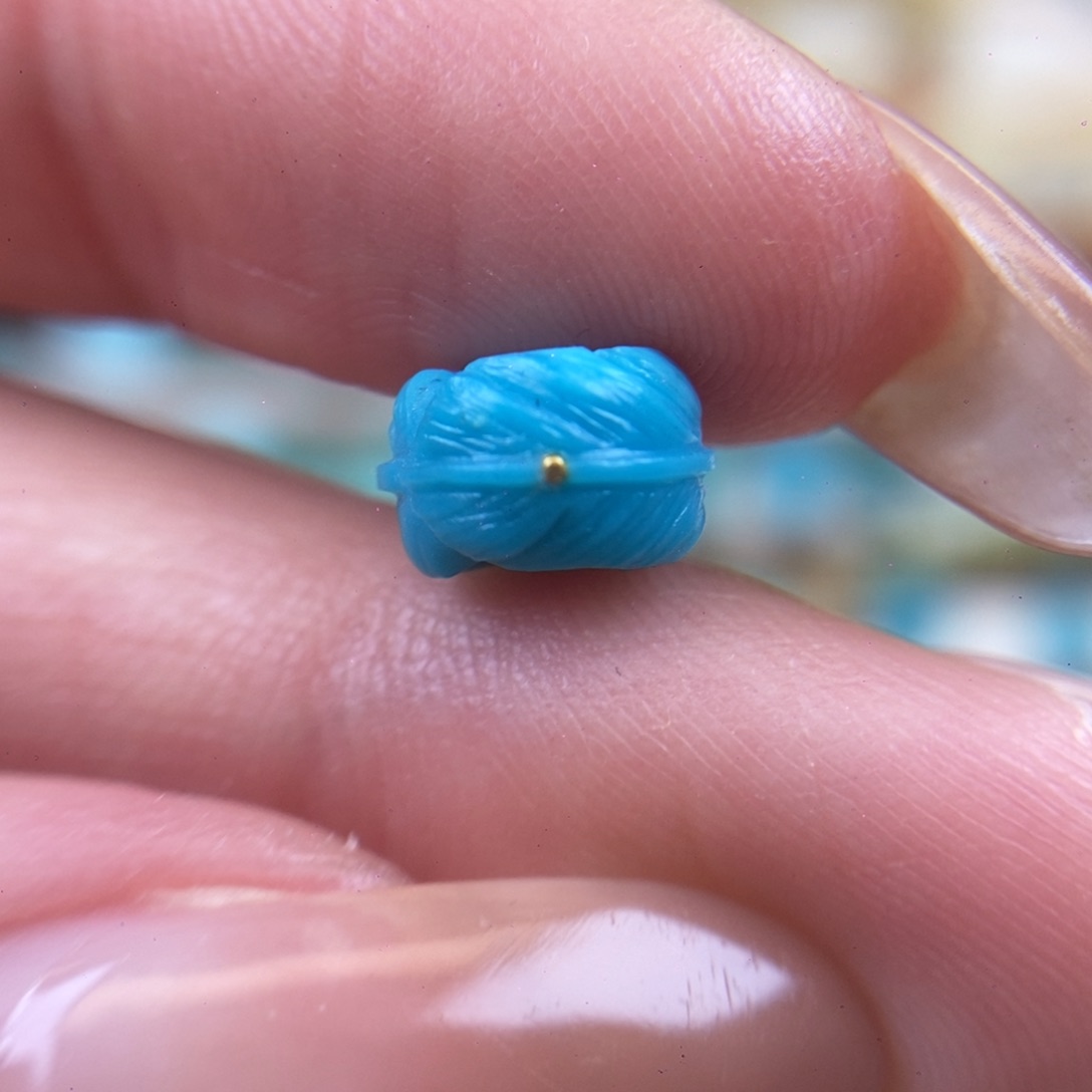 绿松石羽毛扣未镶嵌