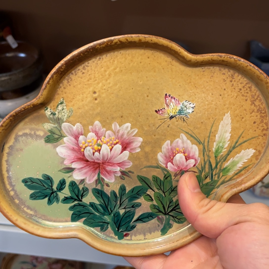 柴烧手工手绘陶瓷