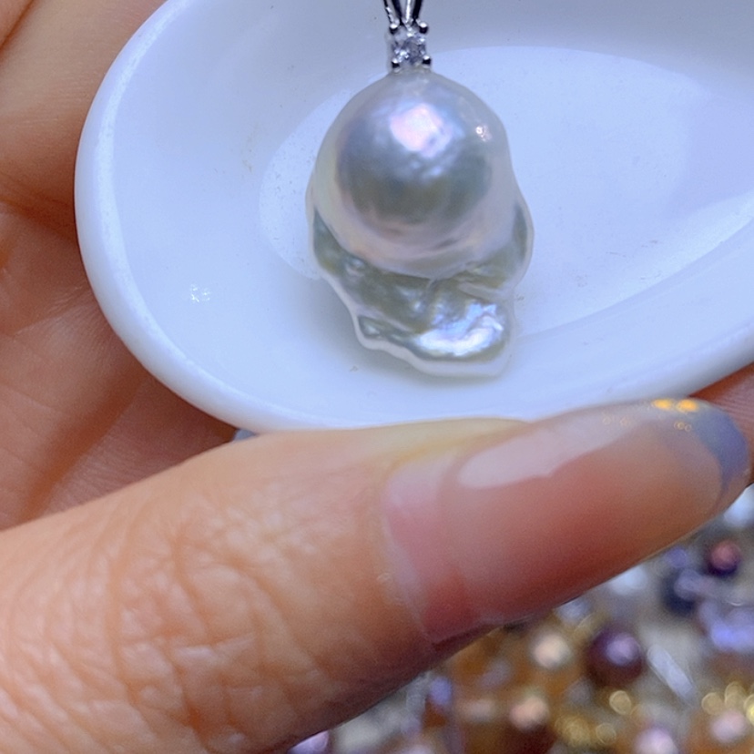 【闪购商品】淡水珍珠吊坠合金