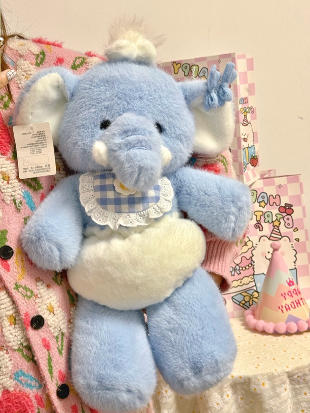 可爱小象毛绒公仔象玩偶玩具床上睡觉抱枕儿童安抚娃娃女生日礼物