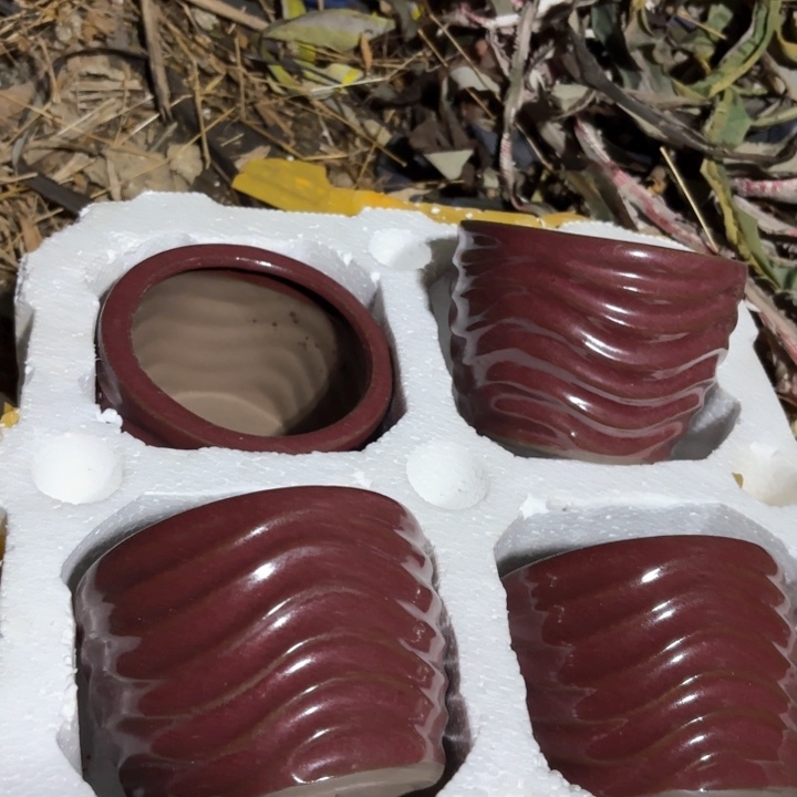 红陶口径 高度 花盆11 9