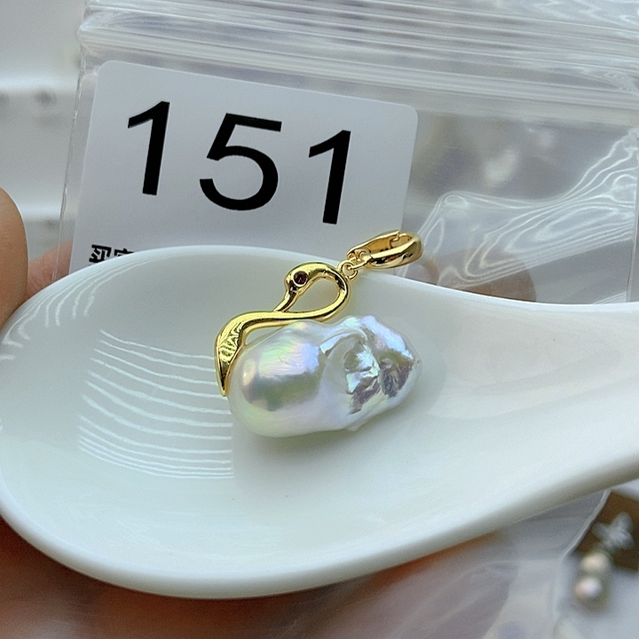 淡水珍珠颈饰银S925镶嵌