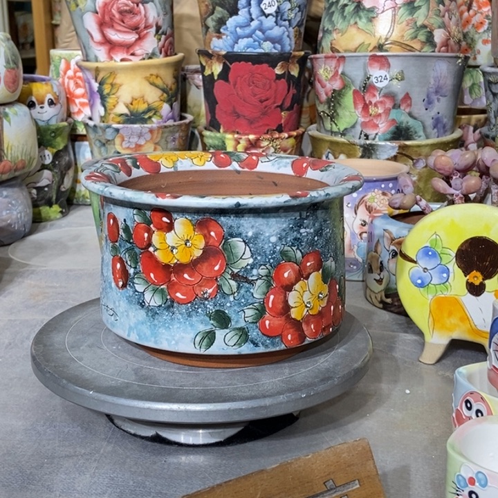 红陶景德镇艺术手绘作品