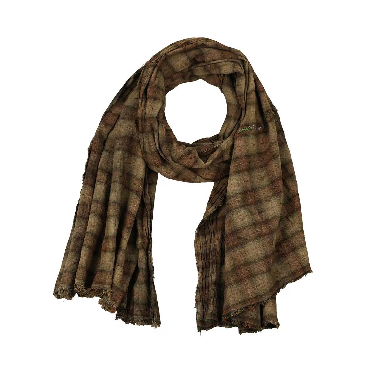 妝點家 云雾里 亚麻 棉 围巾 Y25FW 6008