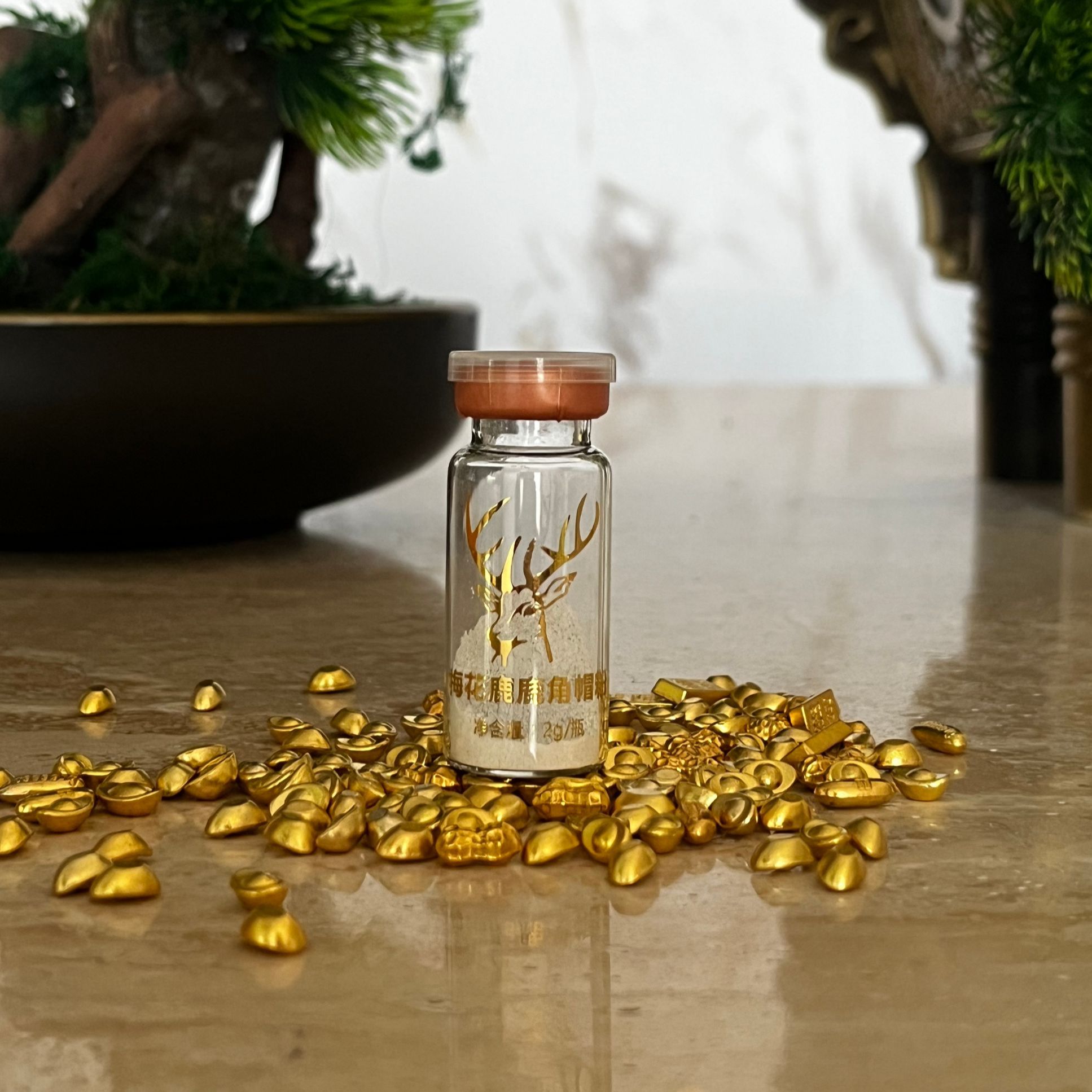 福鹿堂  鹿角帽粉    