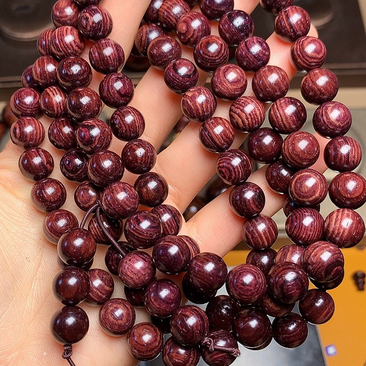 花梨木类手串/手链黄花梨风化料老挝花梨土埋料1.0