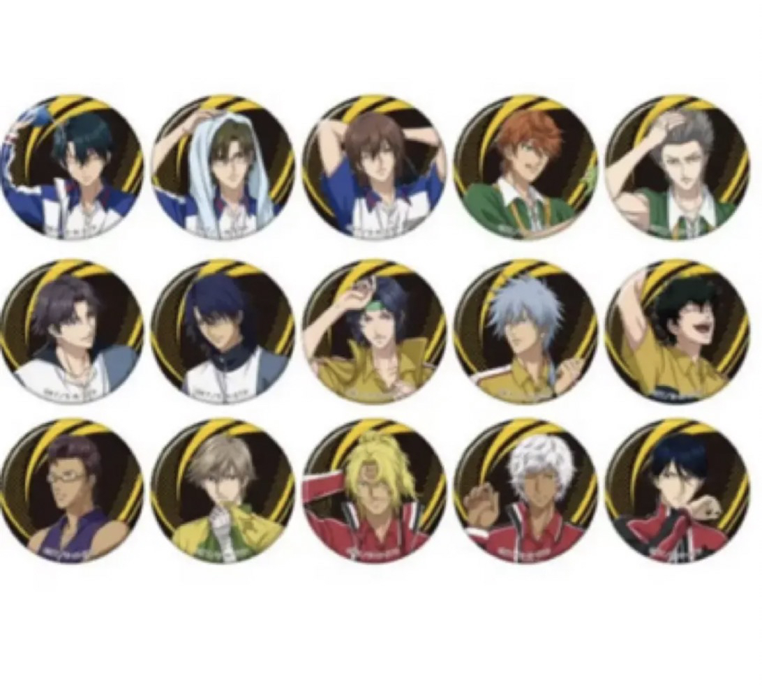 【网球王子】TV动画展黑金吧唧