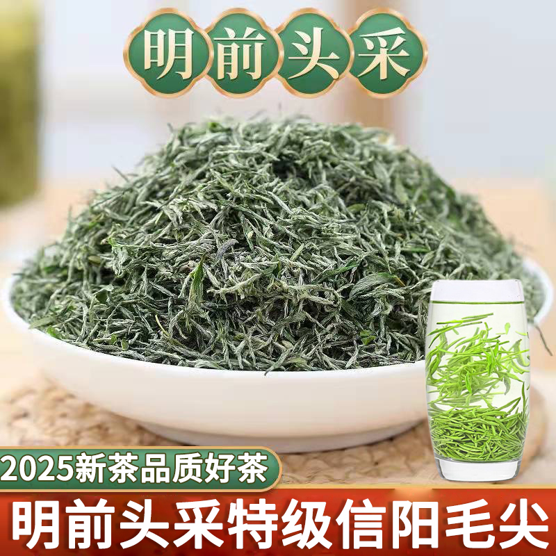 2025新茶春季嫩芽信阳毛尖绿茶明前头采春茶正宗罐装茶叶毛尖新茶