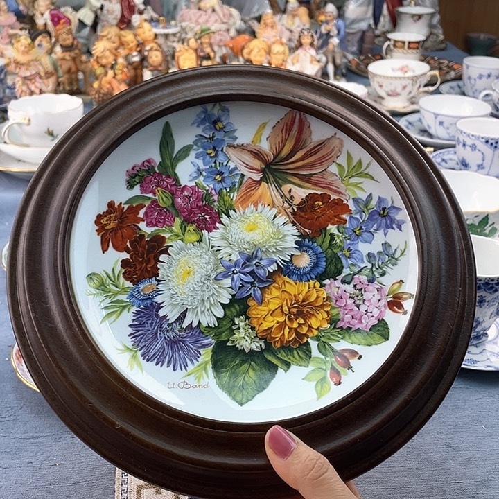 中古欧瓷瓷偶小房子