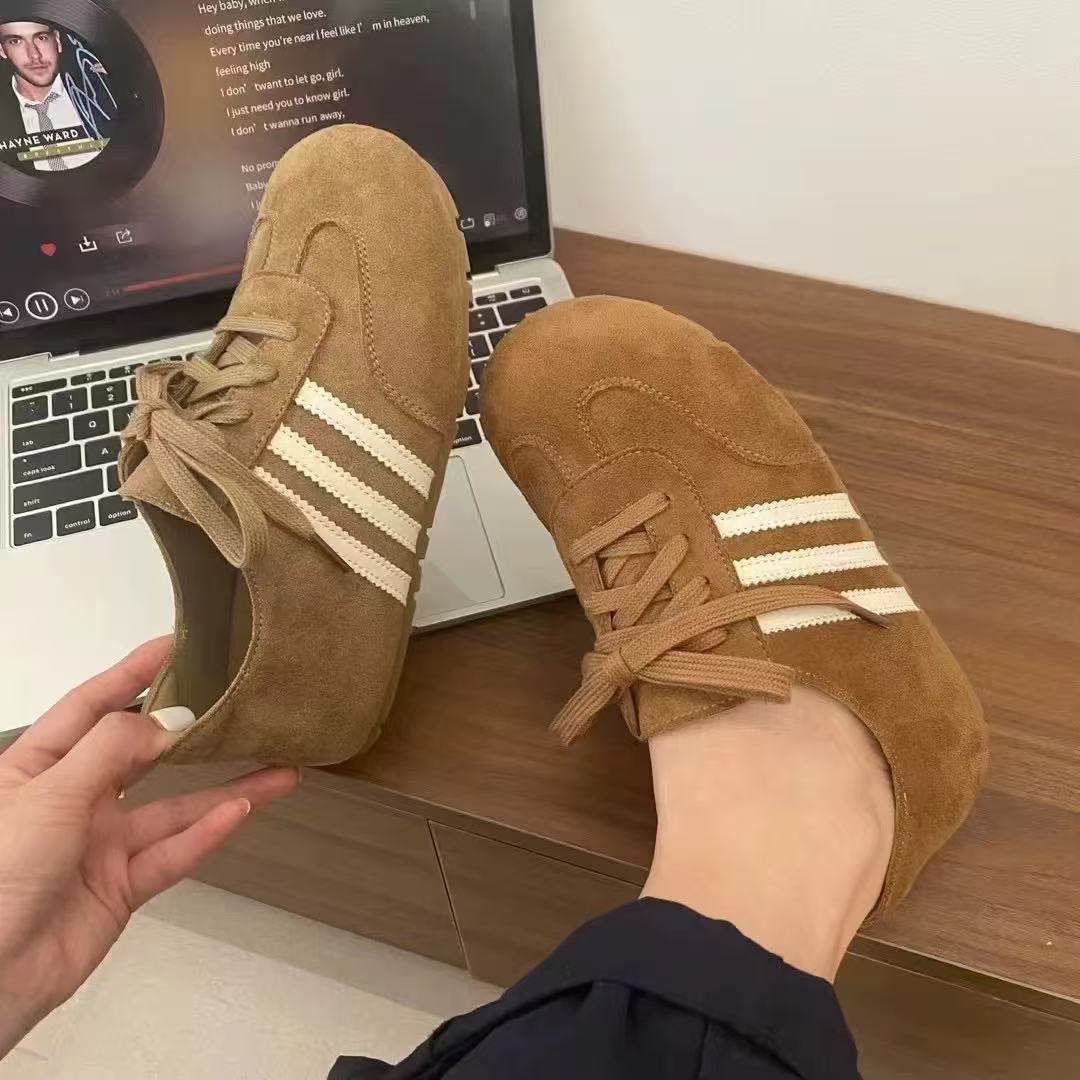 秋冬休闲款法式女新款百搭软底豆豆鞋博肯鞋333