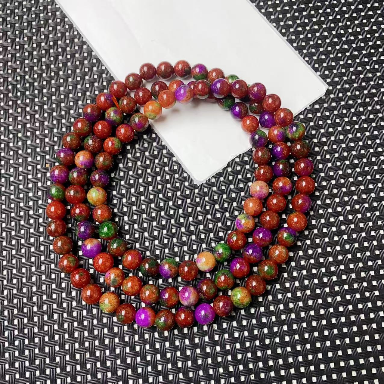 [小石]A90玫瑰苏108颗8M项链